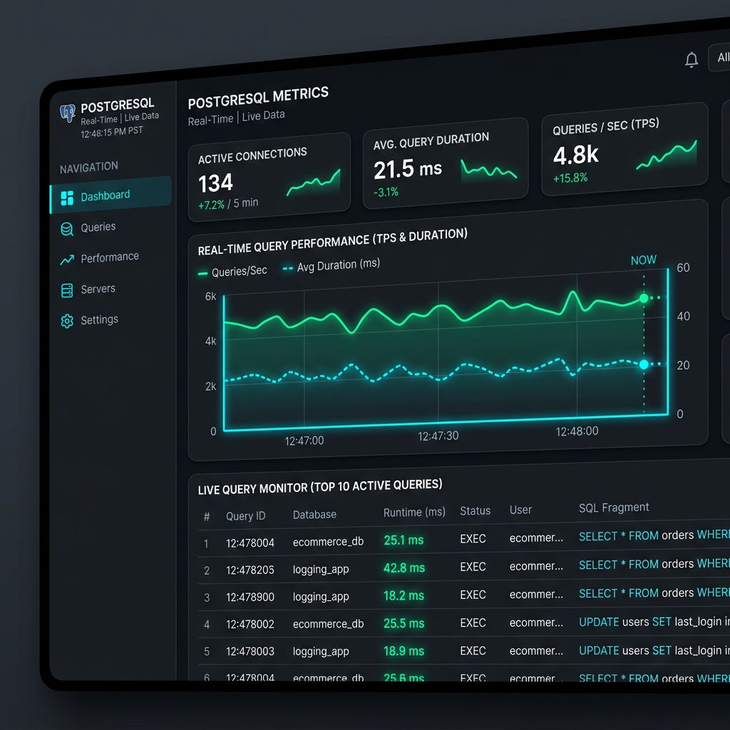PostgreSQL Neon Cloud Analytics & Live Dashboard